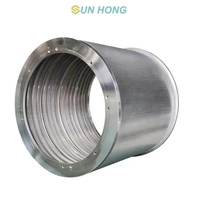 Bakul skrin slotted untuk pulping
