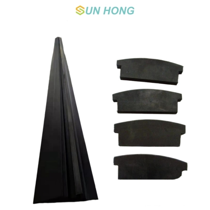 Mesin Kertas Suction Roll UHMW Jalur Pengedap Grafit Getah