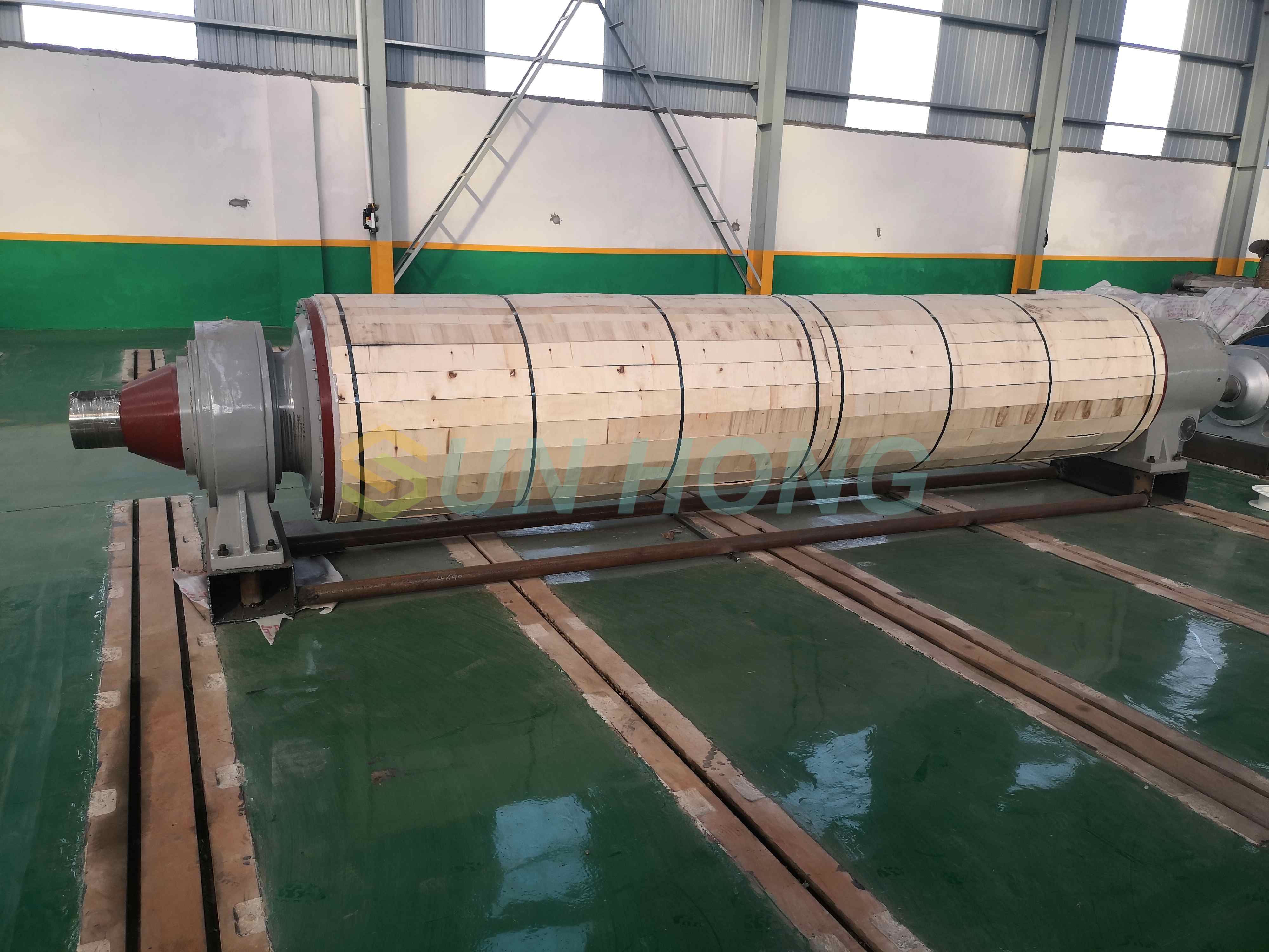 Mesin kertas vakum sedutan lubang buta alur tekan roll
